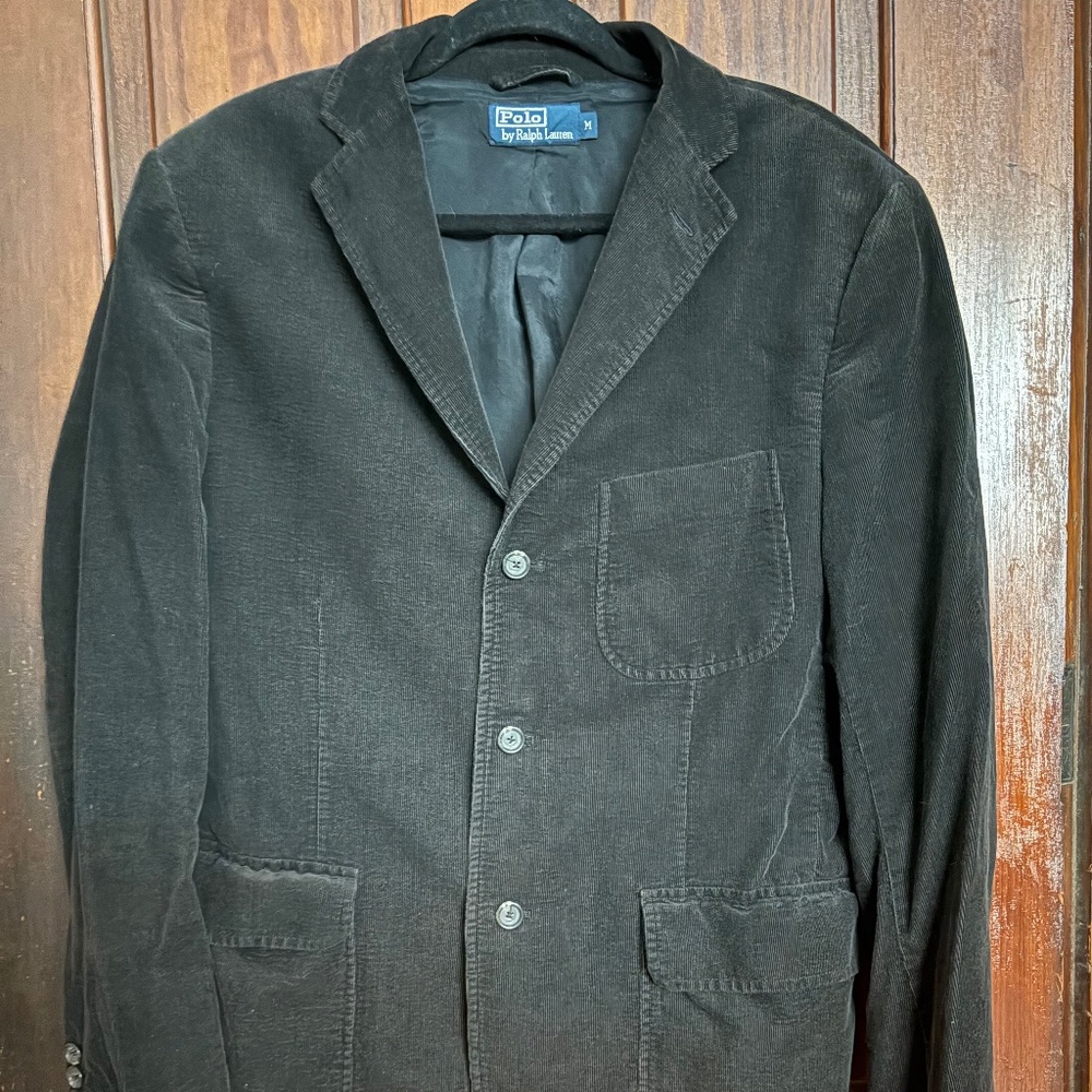 Polo Ralph Lauren corduroy sport jacket blazer black M